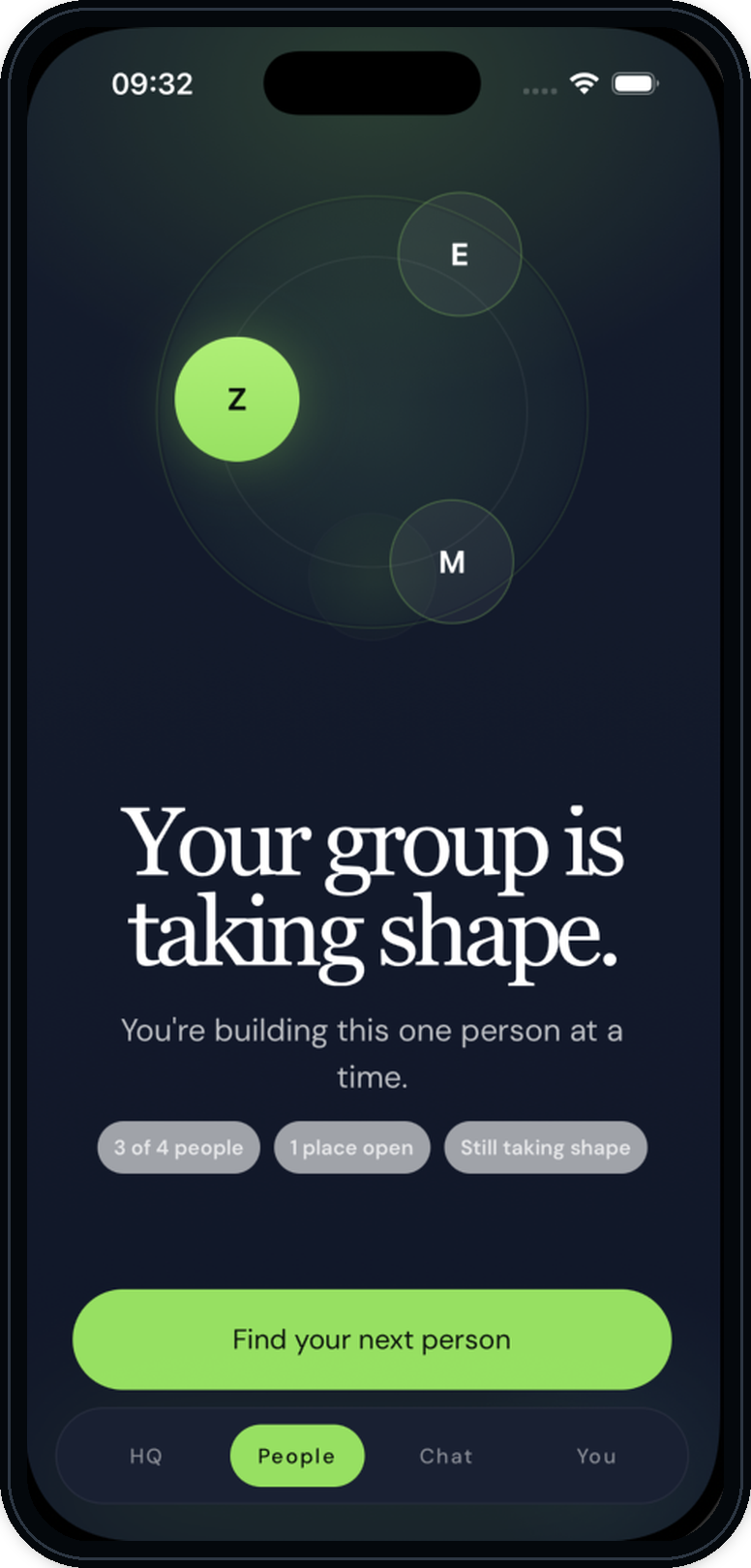 Maison group forming screen